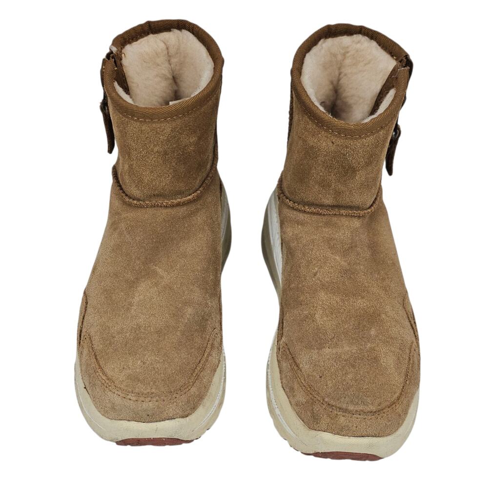 UGG Boots Mens Size 8 Tan CA805 Classic Weather Suede Waterproof Snow Unisex